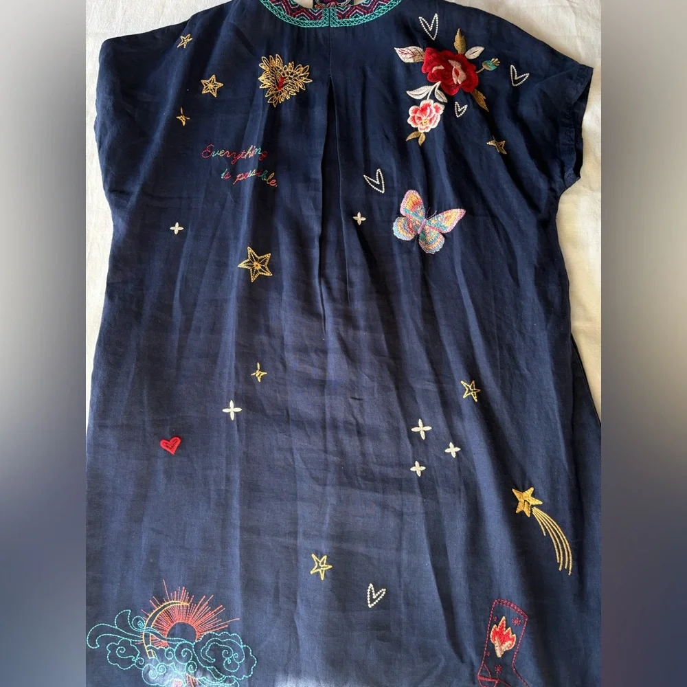 Johnny Was Flawed Dress Tunic Flaws - Picture 14 of 16